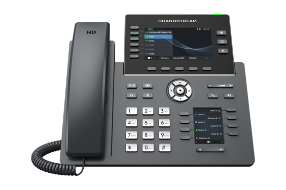 Grandstream GRP2616 IP phone with dual screens for speed dials
