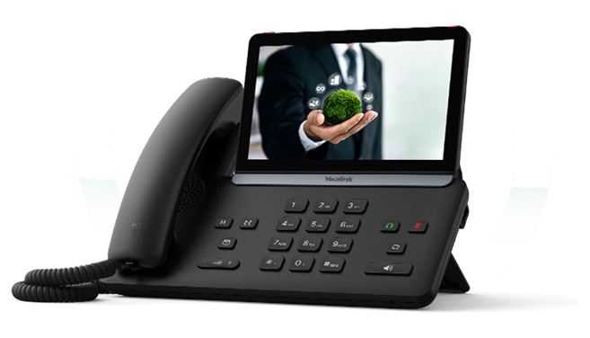Yealink SIP-T87W touchscreen IP phone with Wi-Fi 6